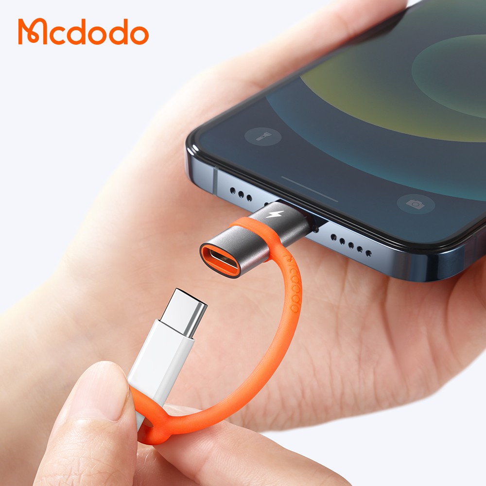 Đầu điều hợp MCDODO OTG loại C qua L hỗ trợ sạc nhanh 20W PD OTG-051 cao cấp
