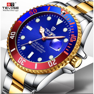  Đồng Hồ Nam Tự Động TEVISE  Máy cơ automatic  Chống Nước TVS98 