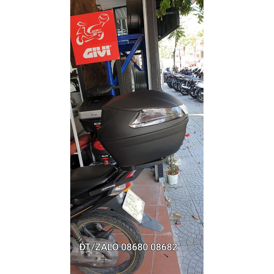 COMBO THÙNG SAU GIVI MẪU B34NT + BAGA THEO XE SIRIUS