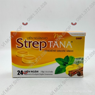 Viên ngậm ho StrepTANA 24 viên - Giảm đờm giảm ho bổ phế