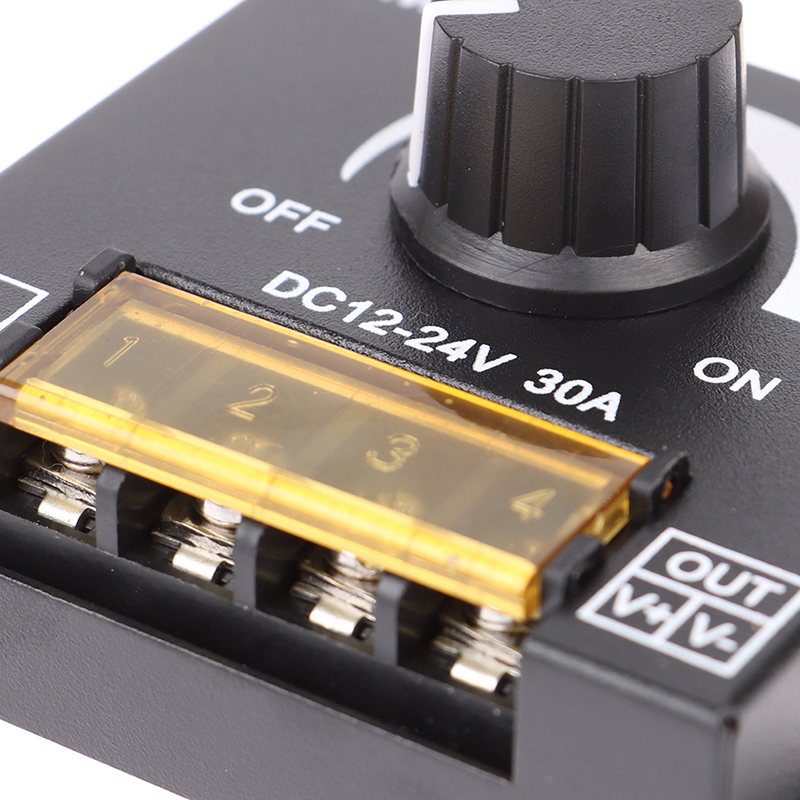 Dây công tắc điều chỉnh độ sáng đèn led đơn màu Dc12V-24V 30a 360w cho 5050 / 3528