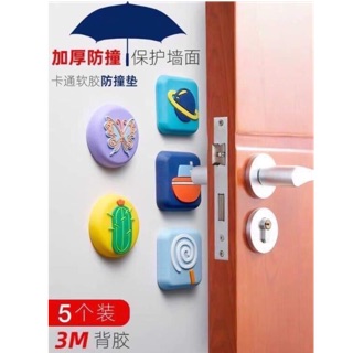 SET 5 MIẾNG DÁN CHẶN TAY NẮM CỬA CHỐNG VA ĐẬP