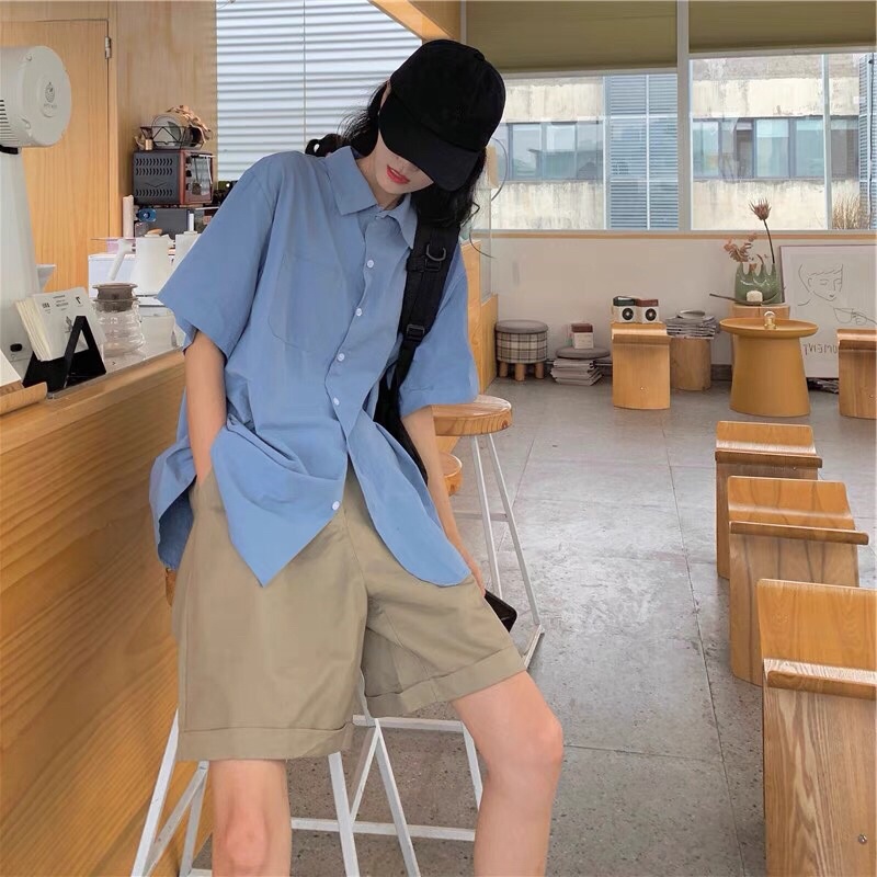 Áo sơmi mỏng ngắn tay