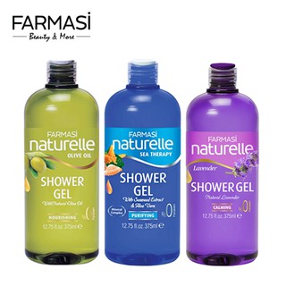 [Combo3OSL] Bộ 3 Gel Tắm Chiết Xuất Olive & Rong Biển & Lavender Farmasi 375ml/chai