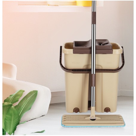 Bộ cây lau nhà thông minh kèm thùng vắt 2 ngăn Inochi BH-M200