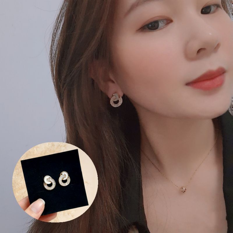 Bông tai nữ nhiều kiểu chất liệu bạc 925 cao cấp thời trang phong cách style hàn quốc