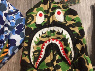Áo bape jacket xanh rêu