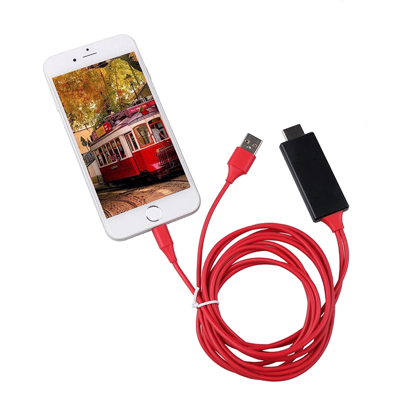 Cáp kết nối từ cổng 8 Pin sang HDMI HDTV TV kỹ thuật số AV chuẩn USB HDMI 1080P cho IPX 8 7