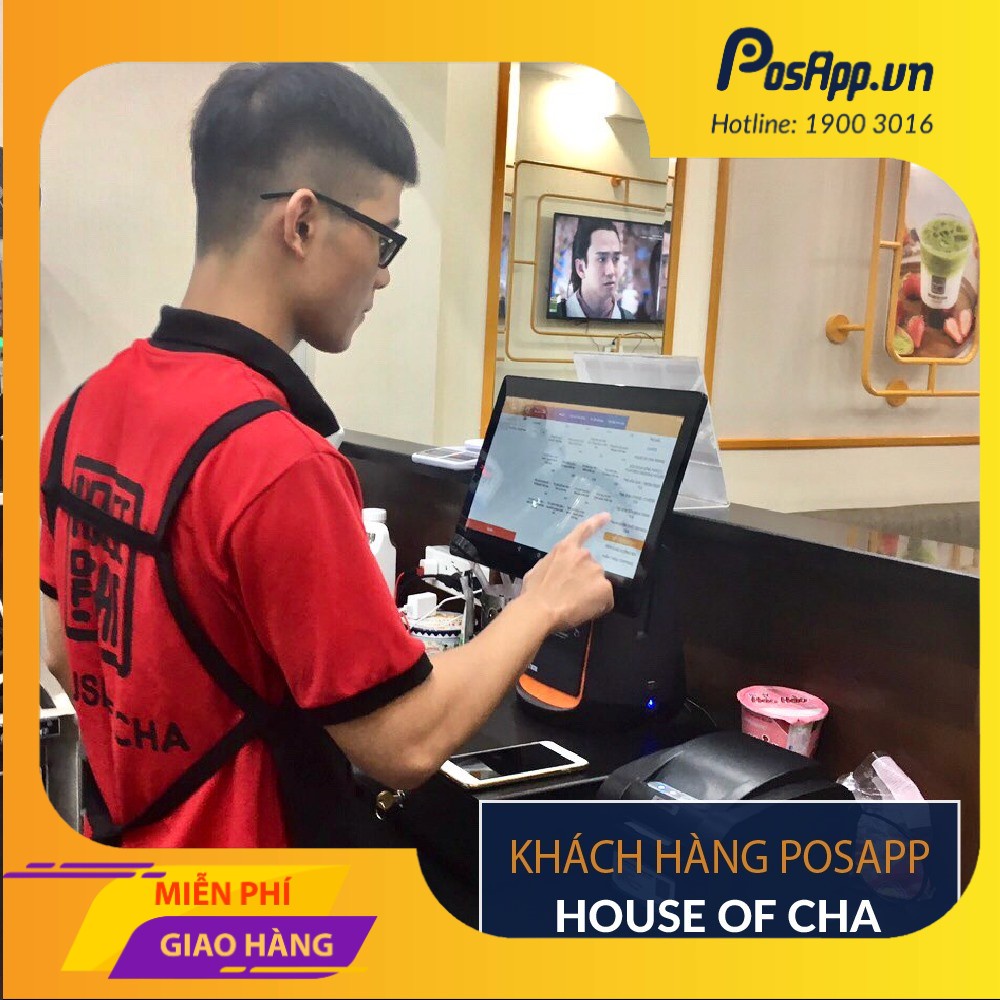 Máy Pos bán hàng - máy Pos tính tiền Sunmi T2 1 màn hình cảm ứng - tích hợp in bill & 6 tháng phần mềm quản lý PosApp.