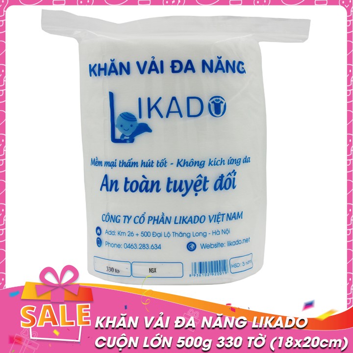 Khăn vải đa năng LIKADO 300g, 400g, 500g, 600g (hàng chuẩn công ty)