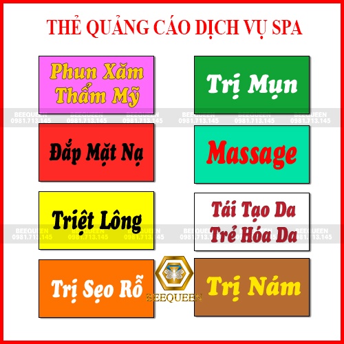 Album Thẻ Quảng Cáo Dịch Vụ Tiệm Spa - Nail - Mi
