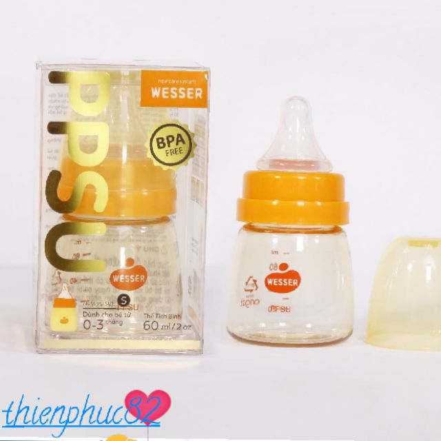 Bình sữa PPSu wesser 60ml