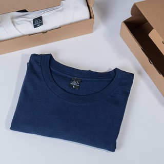 Áo thun xanh navy trơn 100% cotton, siêu mát, siêu mịn, có hộp