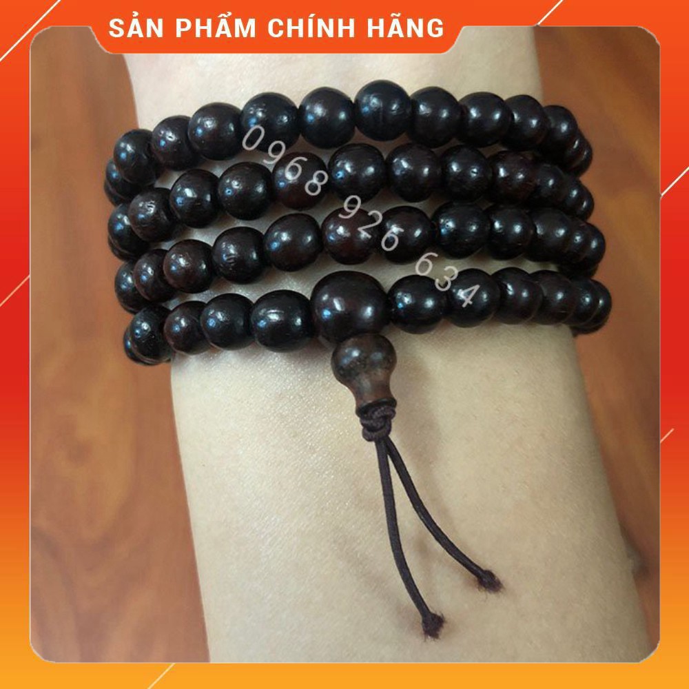 Vòng hạt gỗ trắc 108 hạt quấn tay 📌FREESHIP📌 Vòng tay gỗ trắc 6 ly phong thủy cao cấp