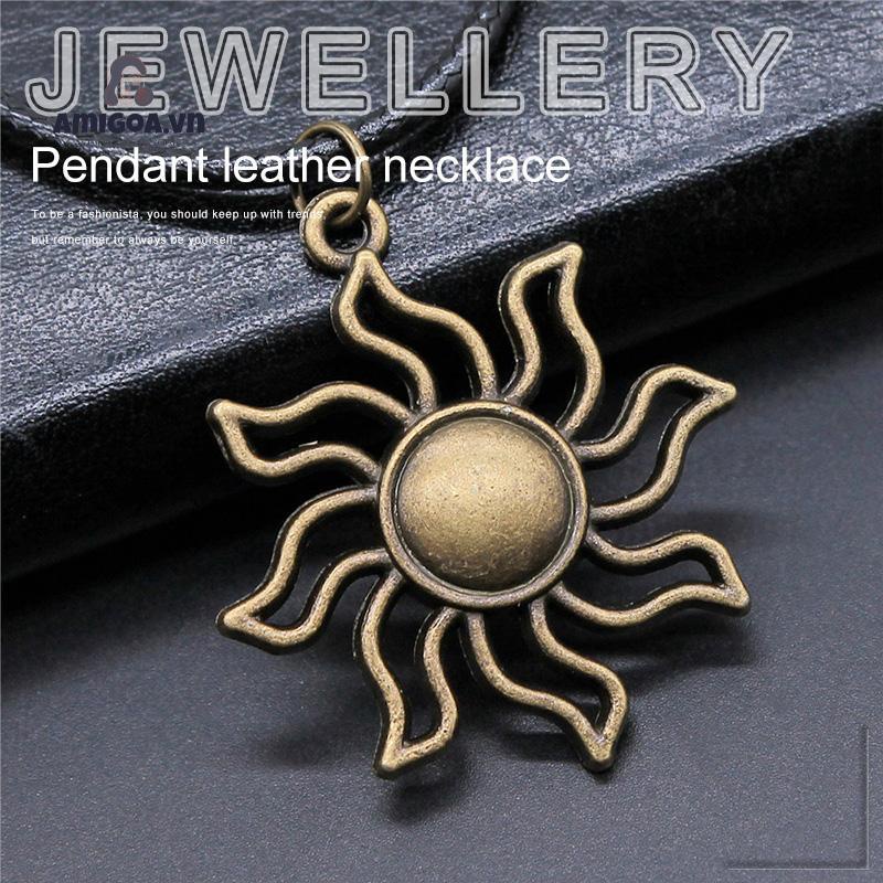 ✨✨Vòng Cổ Choker Dây Da Mặt Ngôi Sao Thời Trang Cho Nam Và Nữ