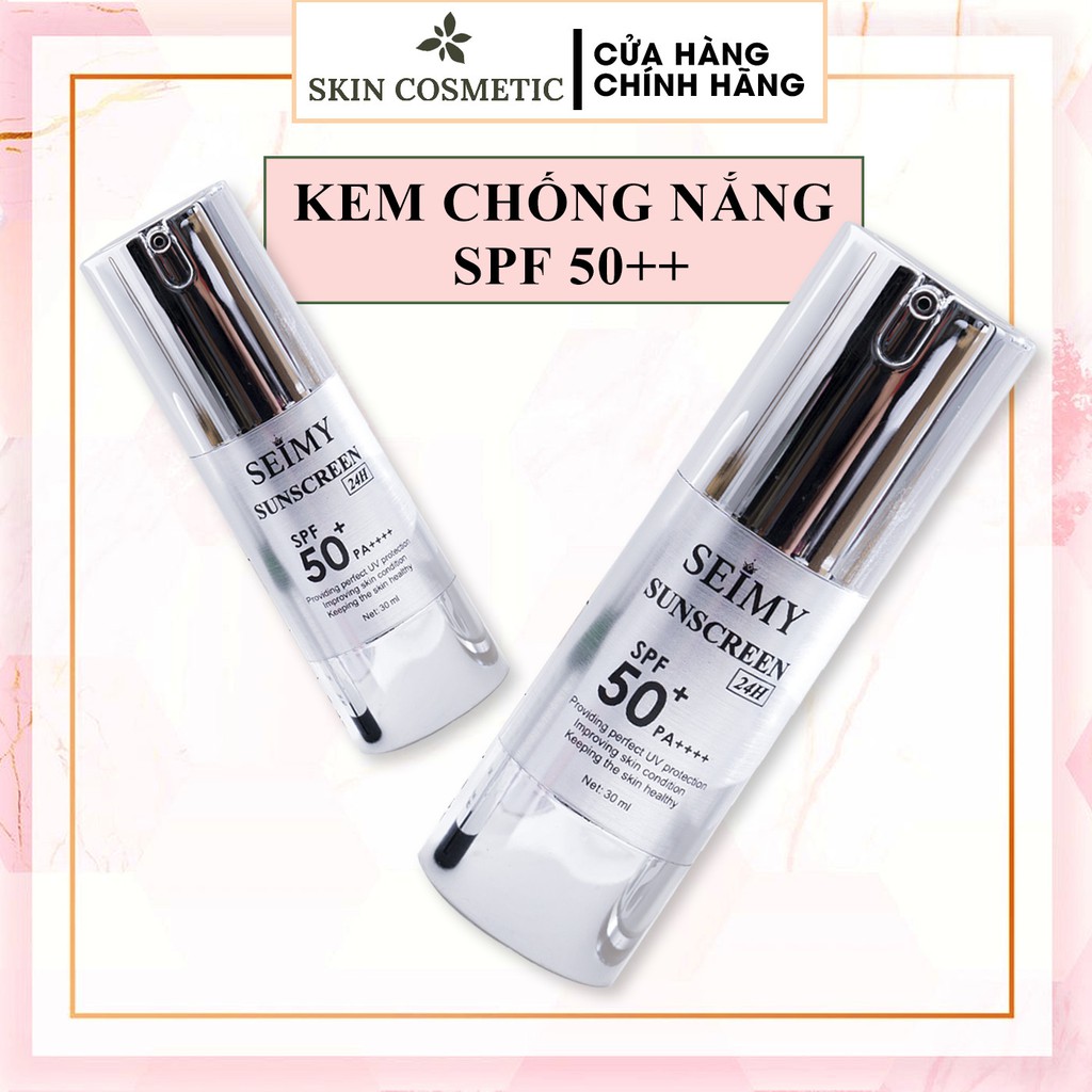 [CHÍNH HÃNG] Kem chống nắng dưỡng da trắng Seimy - Sunscreen 24h - Kem dưỡng da