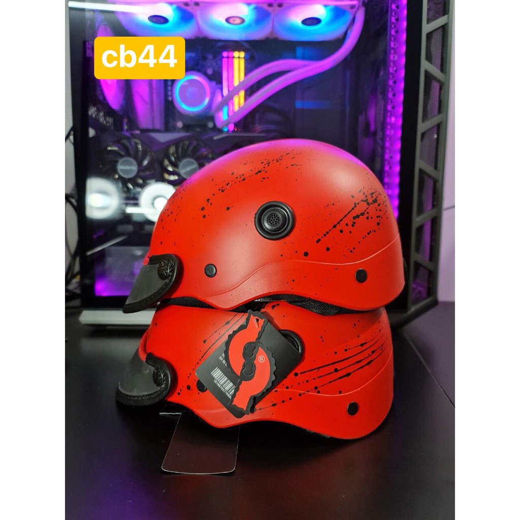 Nón Bảo Hiểm Cacbon Thông Gió Cao Cấp VKFC BB02