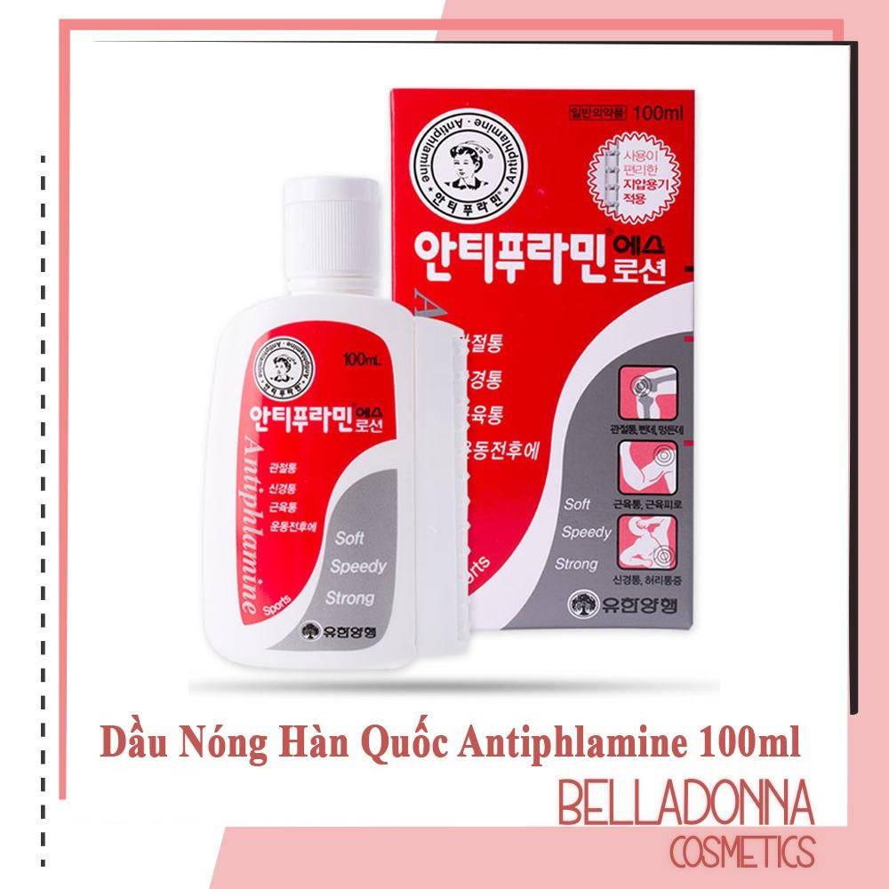 Dầu Nóng Xoa Bóp Hàn Quốc Antiphlamine (100 ml)