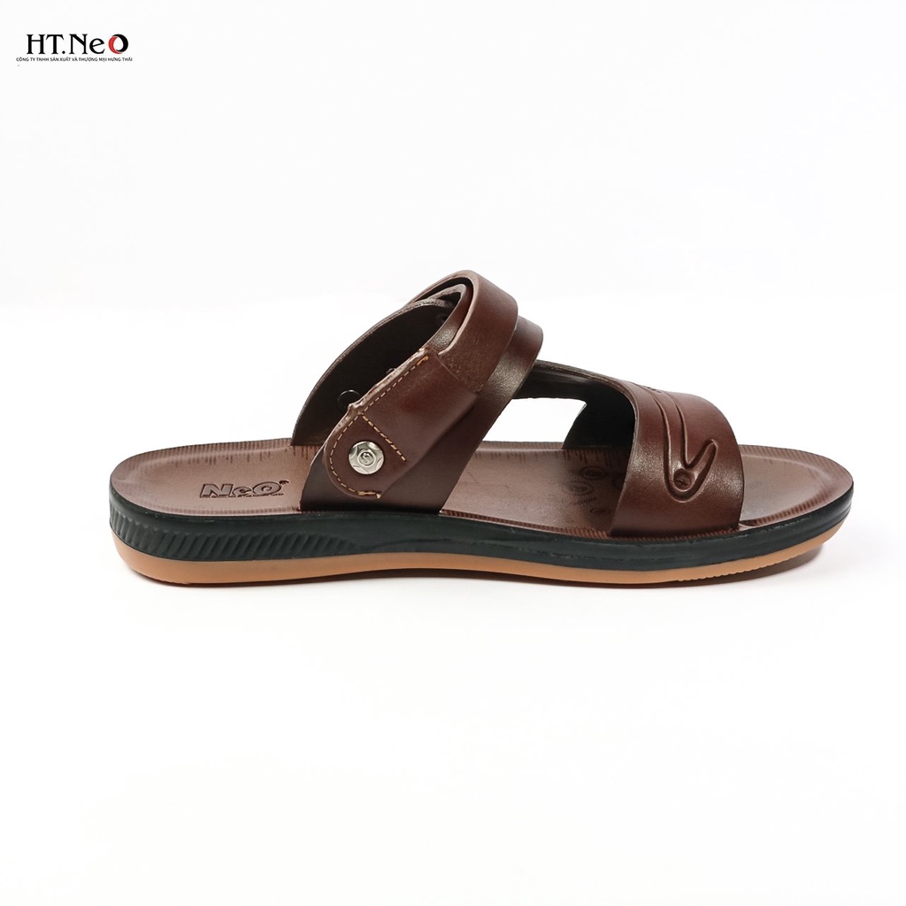 Sandal nam đế cao - dép sandal da nam HT.NEO  kiểu dáng đơn giản, màu sắc nhã nhặn, đi rất mềm SD70