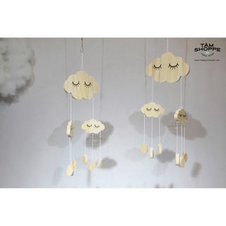 DREAM CATCHER HÌNH ĐÁM MÂY BẰNG GỖ