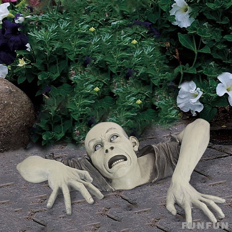 The Zombie of Montclaire Moors Statue Garden Resin Sculpture Outdoor Decoration, Garden Lawn Backyard Statue