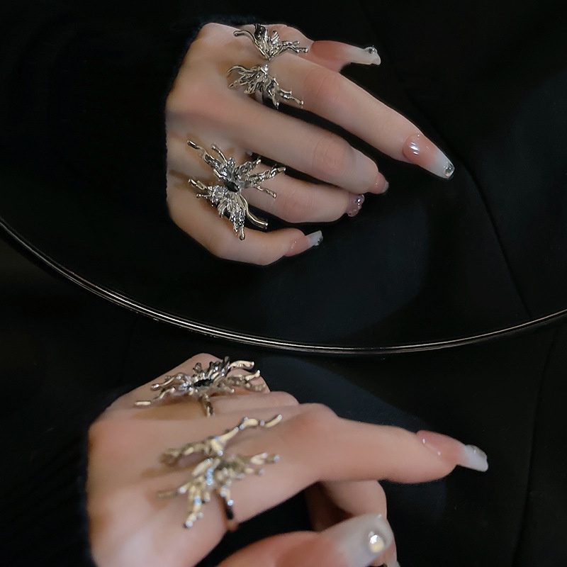 Nhẫn Hở Hình Bướm Ngọt Ngào Cá Tính Thời Trang Cho Nữ