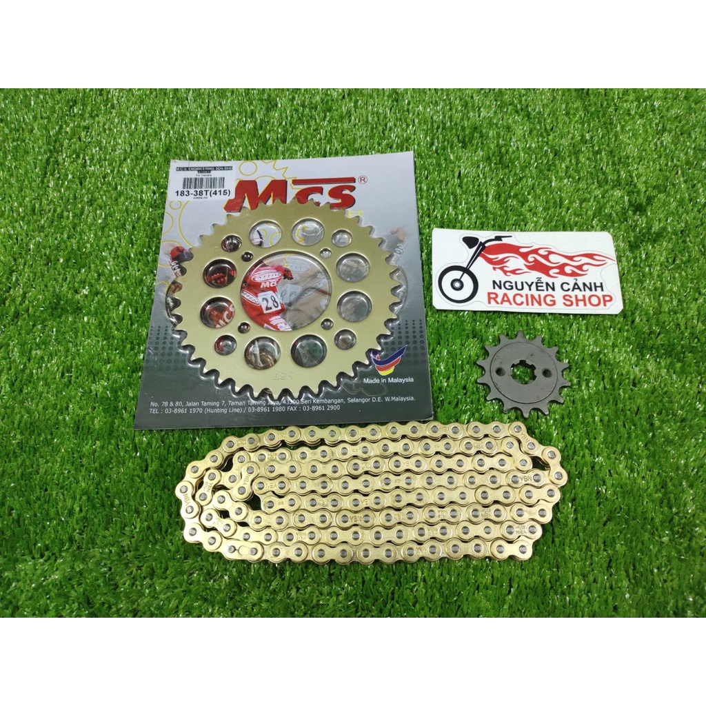 Sên+ nhông+ dĩa MCS 7ly xe exciter135