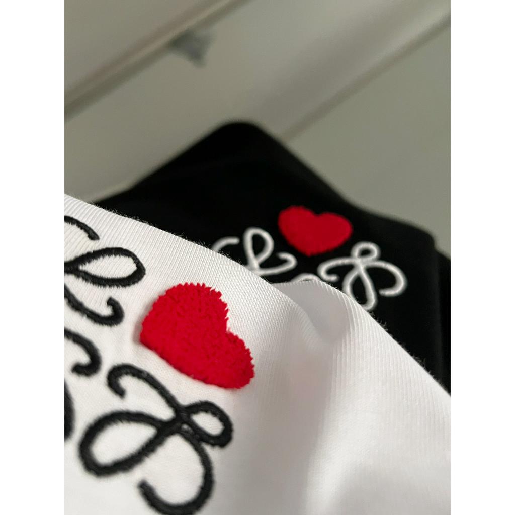 Loeme Áo Thun Cotton UNISEX in Hình Trái Tim Tình Yêu Anagram