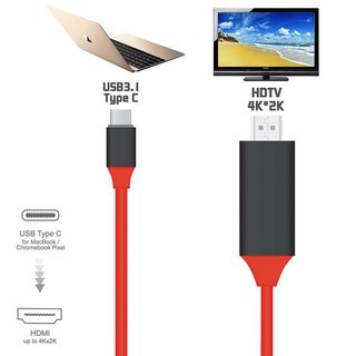 Cáp Chuyển Đổi Từ Lpm - Mhl Usb 3.1 Type C Sang Hdmi Tv 4k Ultra Hd