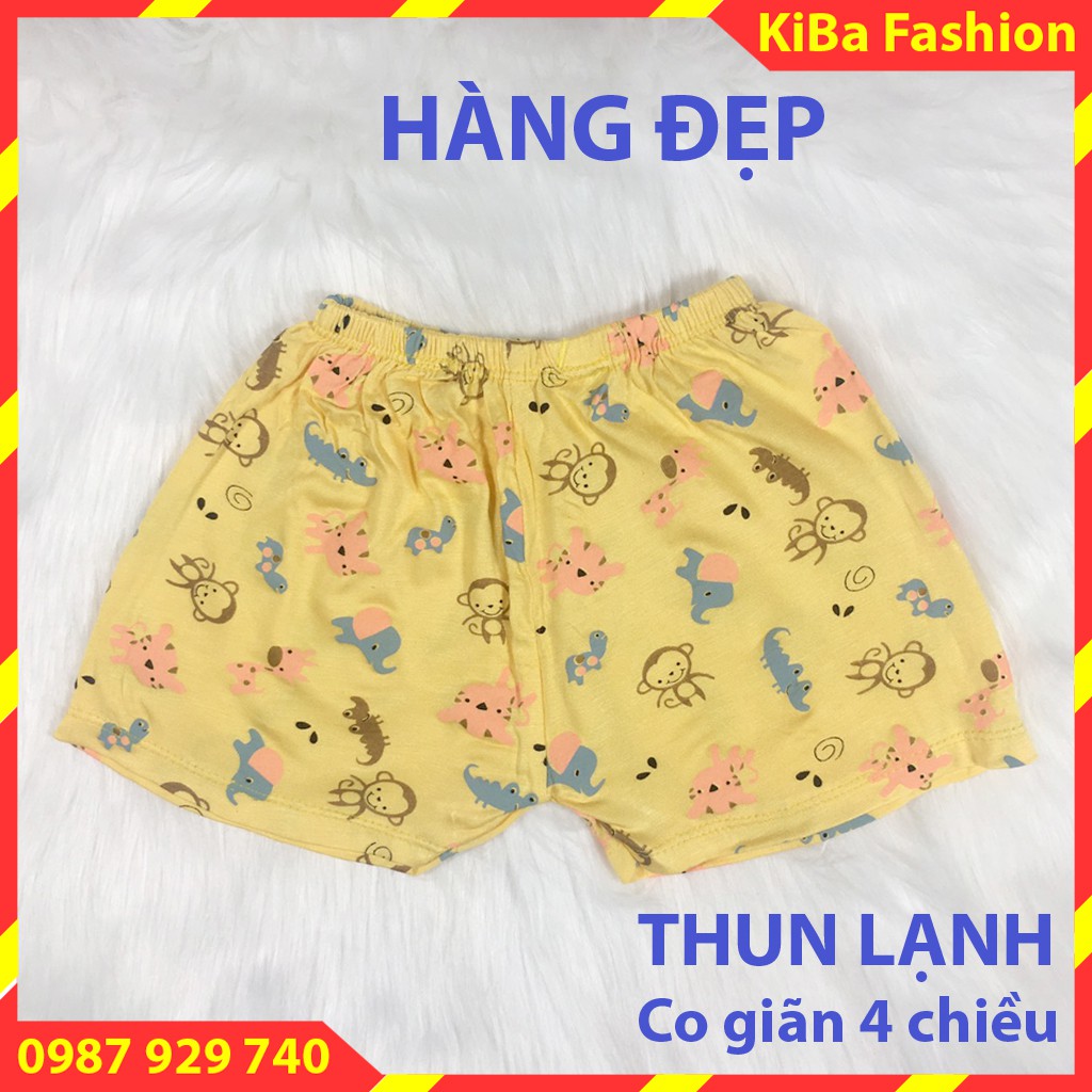 [ HÀNG ĐẸP ] 10 chiếc Quần đùi chất cotton thun lạnh  co giãn 4 chiều mềm mịn cực đẹp, mát cho bé 5-16kg - QĐ - HH080