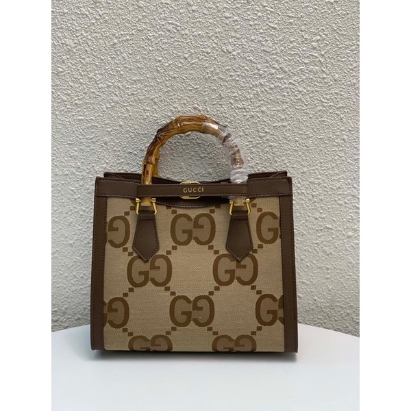 Túi xách nữ thời trang quai gỗ thương hiệu Gucci GC cao cấp da thật