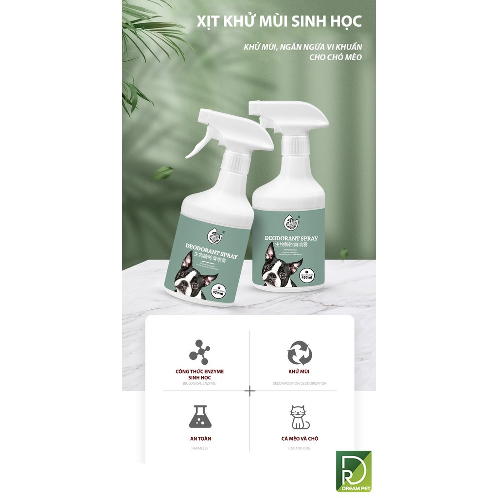 XỊT KHỬ MÙI HÔI CHÓ MÈO - KHỬ MÙI NƯỚC TIỂU THÚ CƯNG CAO CẤP HAIR BALL STAR DreamPet