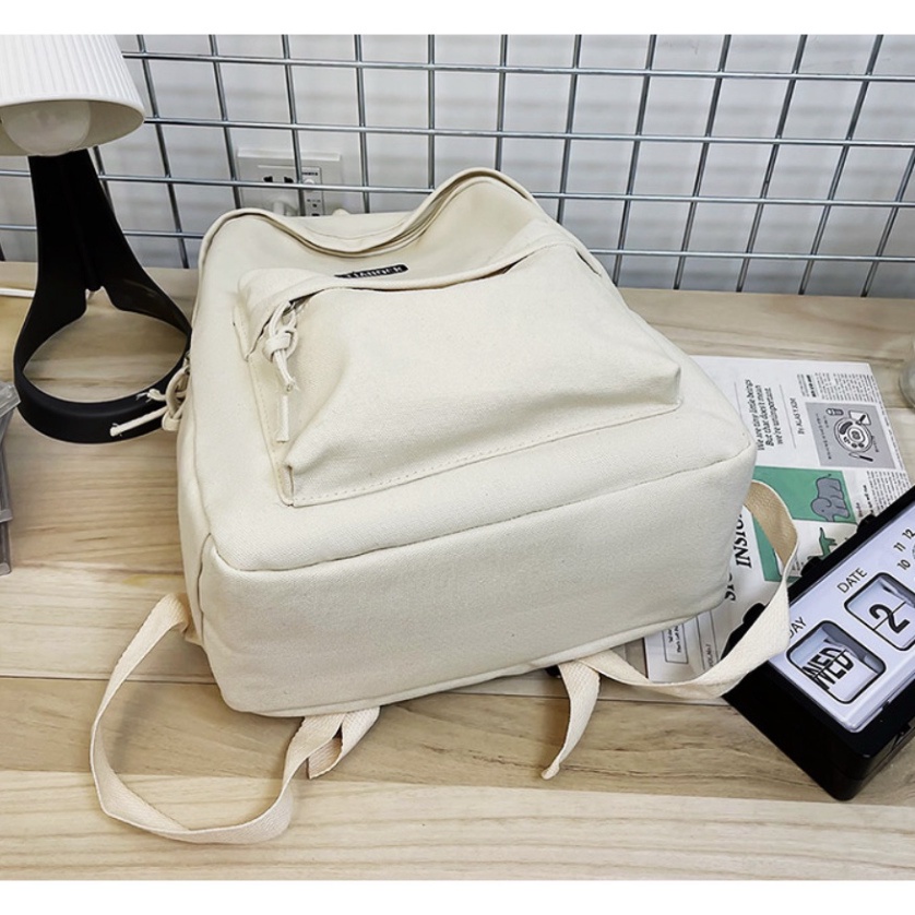 Ba lô nữ đi học ulzzang balo chất canvas vintage loại cao cấp hàng Quảng Châu | BL010