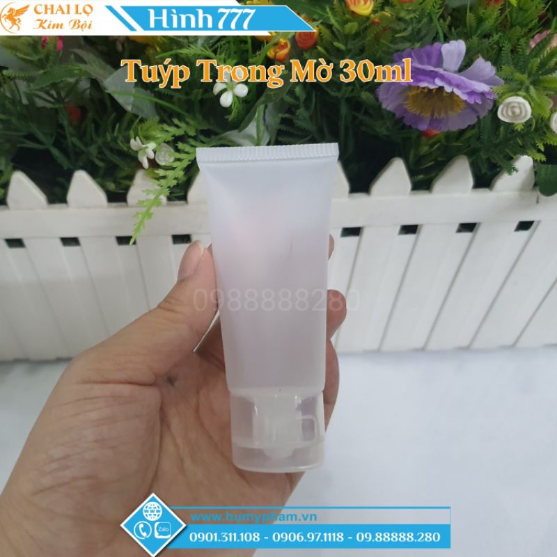 Tuýp Nhựa Chiết Mỹ Phẩm Trong Mờ 30ml