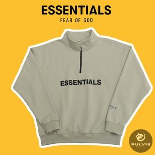 ⚡️[CHỈ 1 NGÀY] - Áo FEAR OF GOD ESSENTIALS Half Zip Pullover Sweater, áo sweater FOG ESSENTIALS half zip