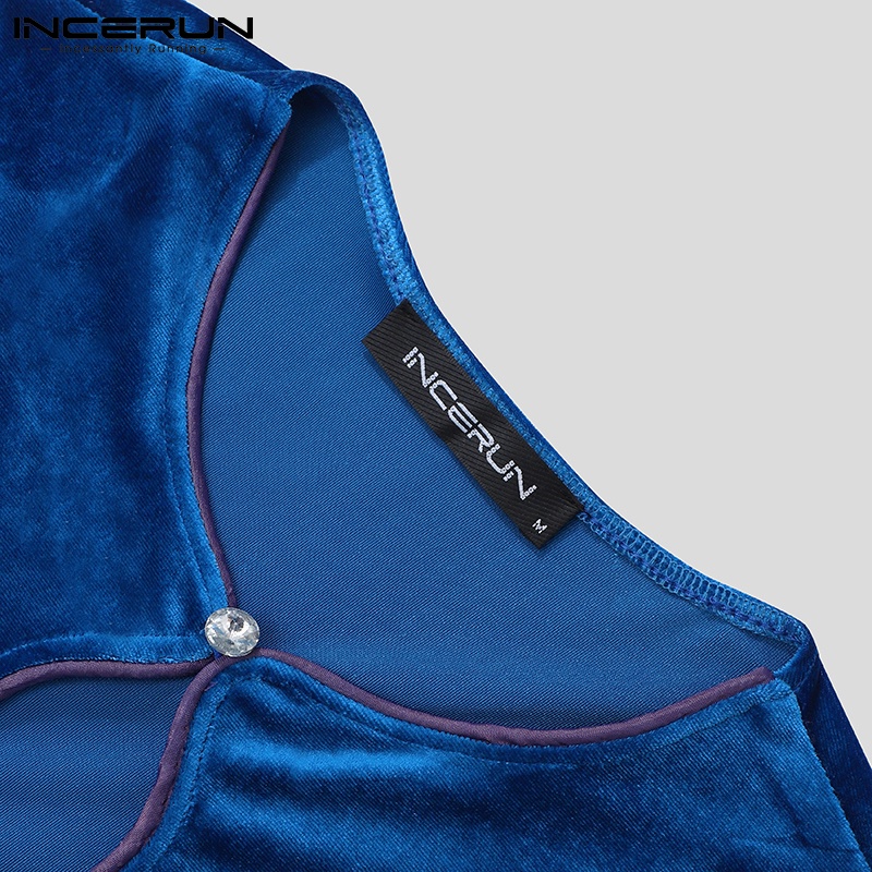 Áo lửng INCERUN lửng tay dài thời trang dành cho nam