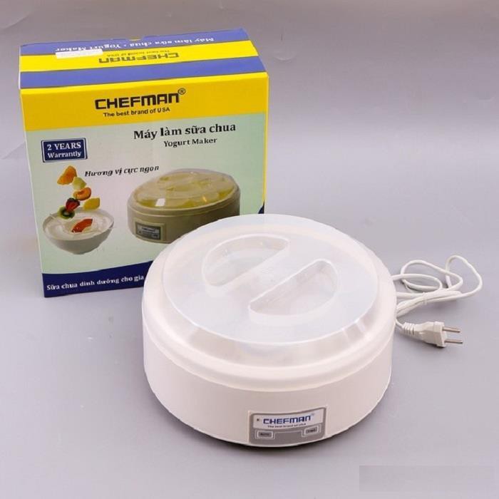 Máy làm sữa chua Chefman CM302T tặng kèm 8 cốc - Công suất 25w