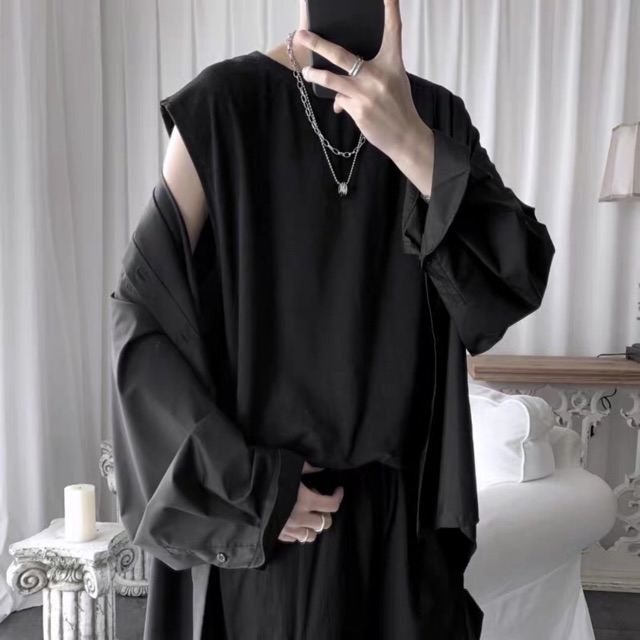 Áo thun sát nách unisex form rộng Trơn tanktop nam nữ ulzzang Wind