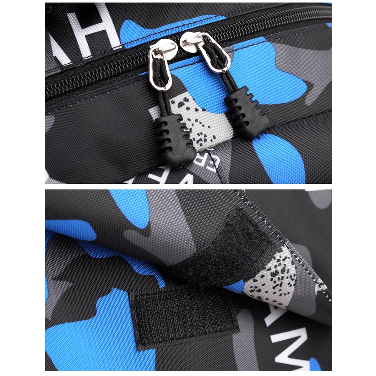 Balo nam cấp 2, 3 sinh viên đi học, đi chơi du lịch, cặp học sinh phong cách cá tính màu loang