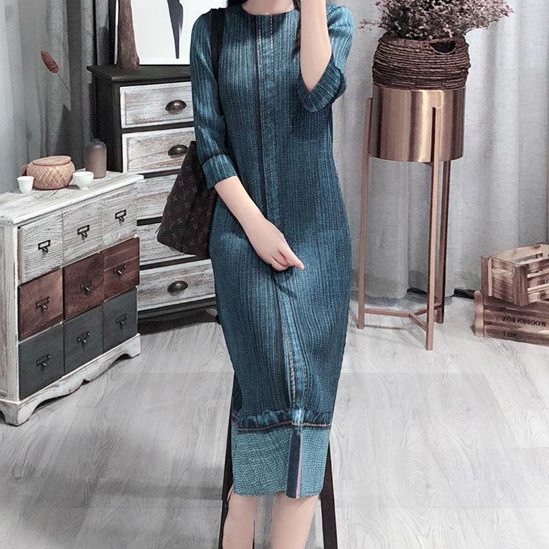 Đầm Dáng Rộng Xếp Ly Dài Trung Bình Phong Cách Cổ Điển Thời Trang Xuân Hè Hàng Mới Dành Cho Bạn Nữ 2022