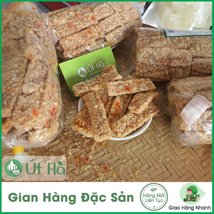 Bánh Mè Cây Mặn Huy Ny Bịch 250gr Đặc Sản Quảng Ngãi Sản Xuất Thủ Công Truyền Thống - Út Hà Đặc Sản