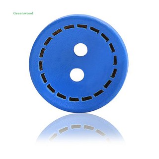 Bộ 100 cái nút gỗ 2 lỗ nhiều màu