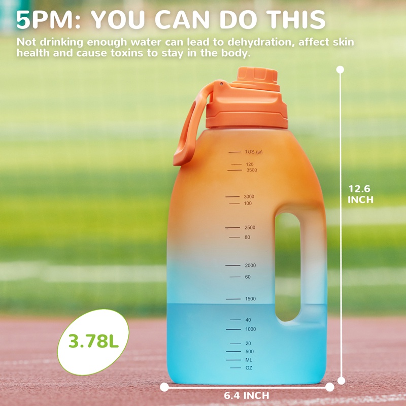 Bình Nước Thể Thao Diller x Lesfit D05 Dung Tích Lớn 1 Gallon Không Chứa Bpa An Toàn Chất Lượng Cao