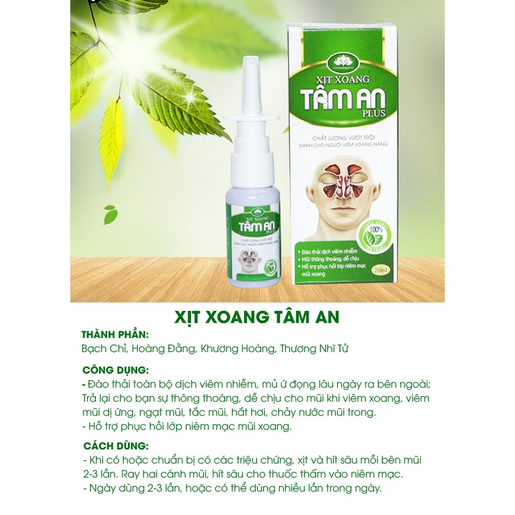 Xịt xoang Tâm An