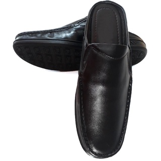 Dép sabo nam da bò, dép bít mũi nam da bò thật khâu đế cao cấp hkt shop sb278