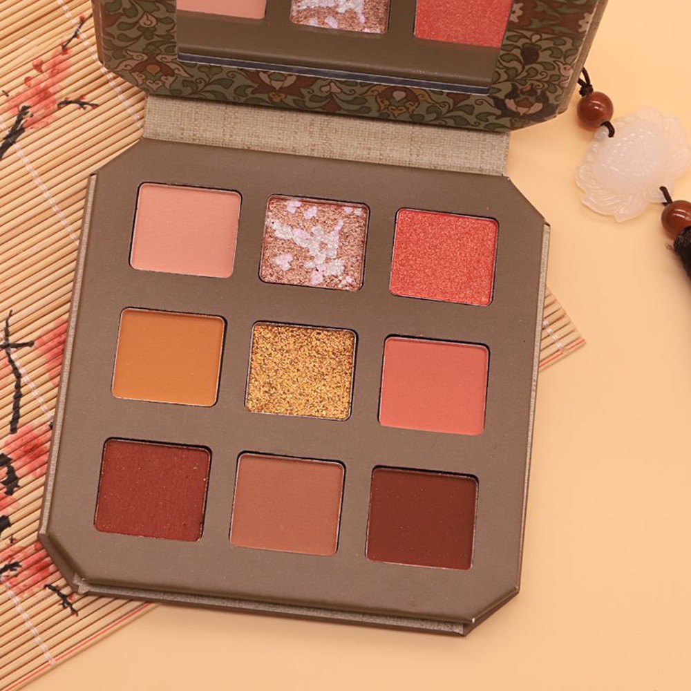 (Hàng Mới Về) Bảng Phấn Mắt Trang Điểm 9 Màu Nhũ Sắc Tố Cao Thời Trang | BigBuy360 - bigbuy360.vn