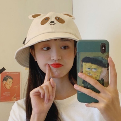 Nón Tai Bèo Chống Nắng Họa Tiết Tai Gấu Dễ Thương Cho Nữ