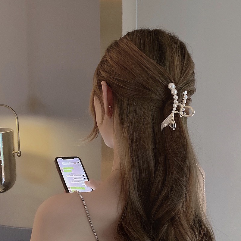Kẹp Tóc Kim Loại Cỡ Lớn Kiểu Hàn Quốc Xinh Xắn Cho Nữ KC24 JOLY