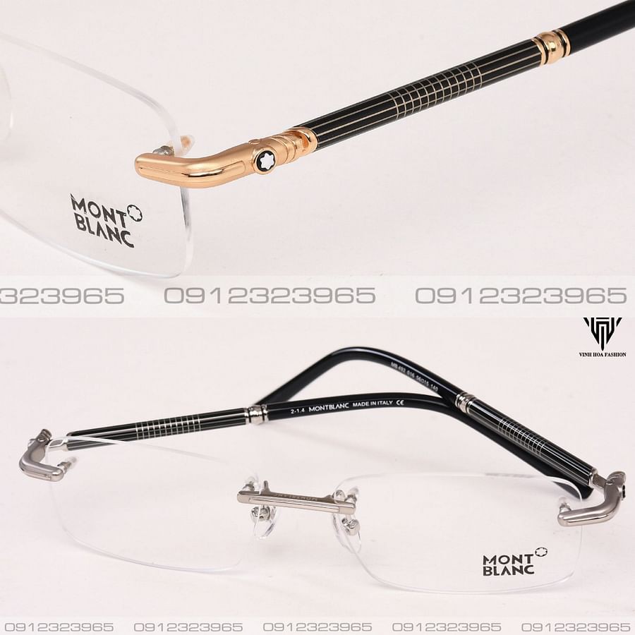 Gọng kính Nam thời trang cao cấp Montblanc MB492