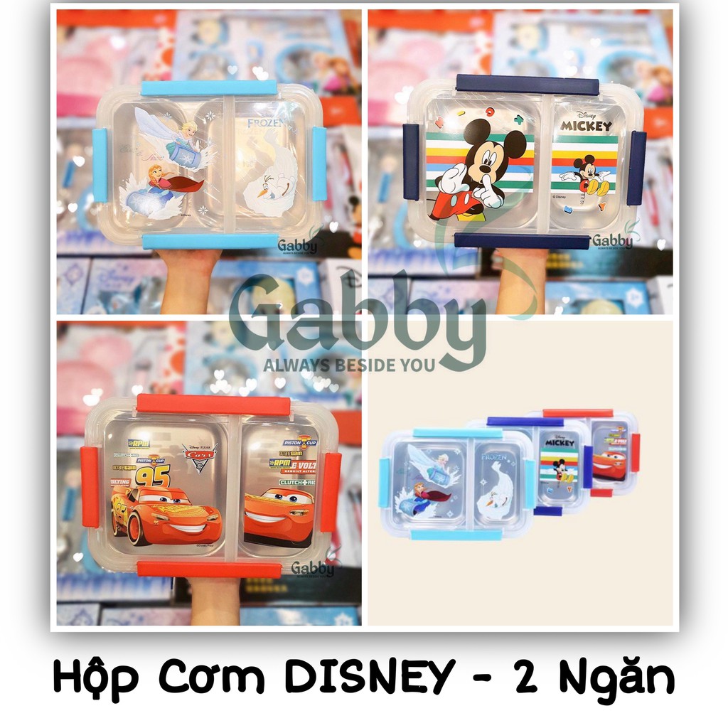 HỘP CƠM DISNEY 2 NGĂN / 3 NGĂN / 4 NGĂN KÈM MUỖNG ĐŨA (MICKEY/MINNIE/ELSA/MC QUEEN/ SPIDER MAN/ AVANGERS/CÔNG CHÚA